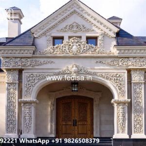 Classic Villa Design with Elegant Home Entrance No-12049