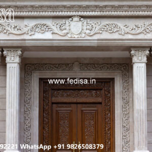 Classic Villa Design with Decorative Iron Railings No-12056