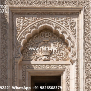 Classic Villa Design with Decorative Wooden Details No-12068