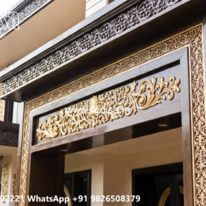 Classic Villa Design with Beautiful Garden Pathways No-12095