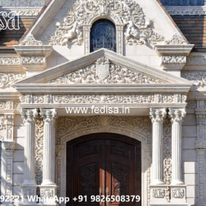 Classic Villa Design with Elegant Decorative Pillars No-12109