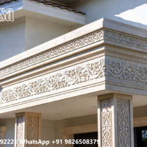 Classic Villa Design with Stylish Front Garden No-12143