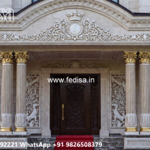 Luxury House Design with Wooden and Marble Finishes No-12171
