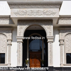 Classic Villa Design with Elegant Home Entrance No-349