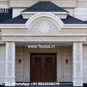 Classic Villa Design with Beautiful Balcony Railings No-373