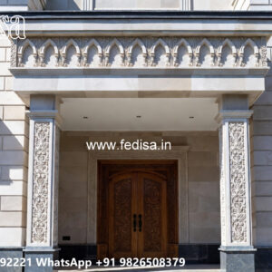 Classic Villa Design with Beautiful Garden Pathways No-395