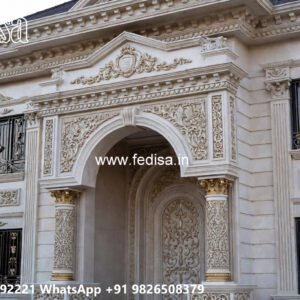 Classic Villa Design with Elegant Decorative Pillars No-409