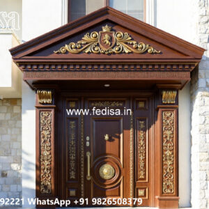 Classic Villa Design with Decorative Stone Cladding No-424