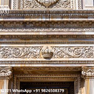 Classic Villa Design with Elegant Entrance Gate Ideas No-429