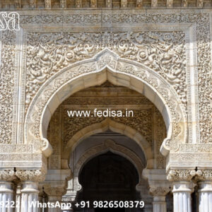 Luxury House Design with Grand Entrance and Elevation No-458