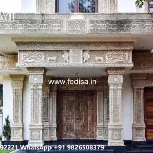 Luxury House Design with Grand Entrance Door Ideas No-564