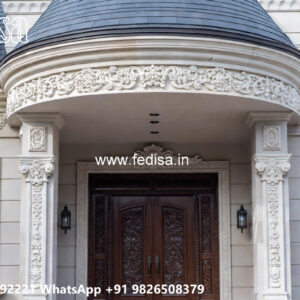 Classic House Design with Beautiful Garden Decor No-694