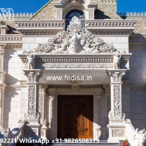 Classic House Design with Decorative Entry Door Ideas No-717