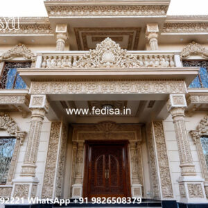 Classic House Design with Luxury Exterior Landscaping No-731