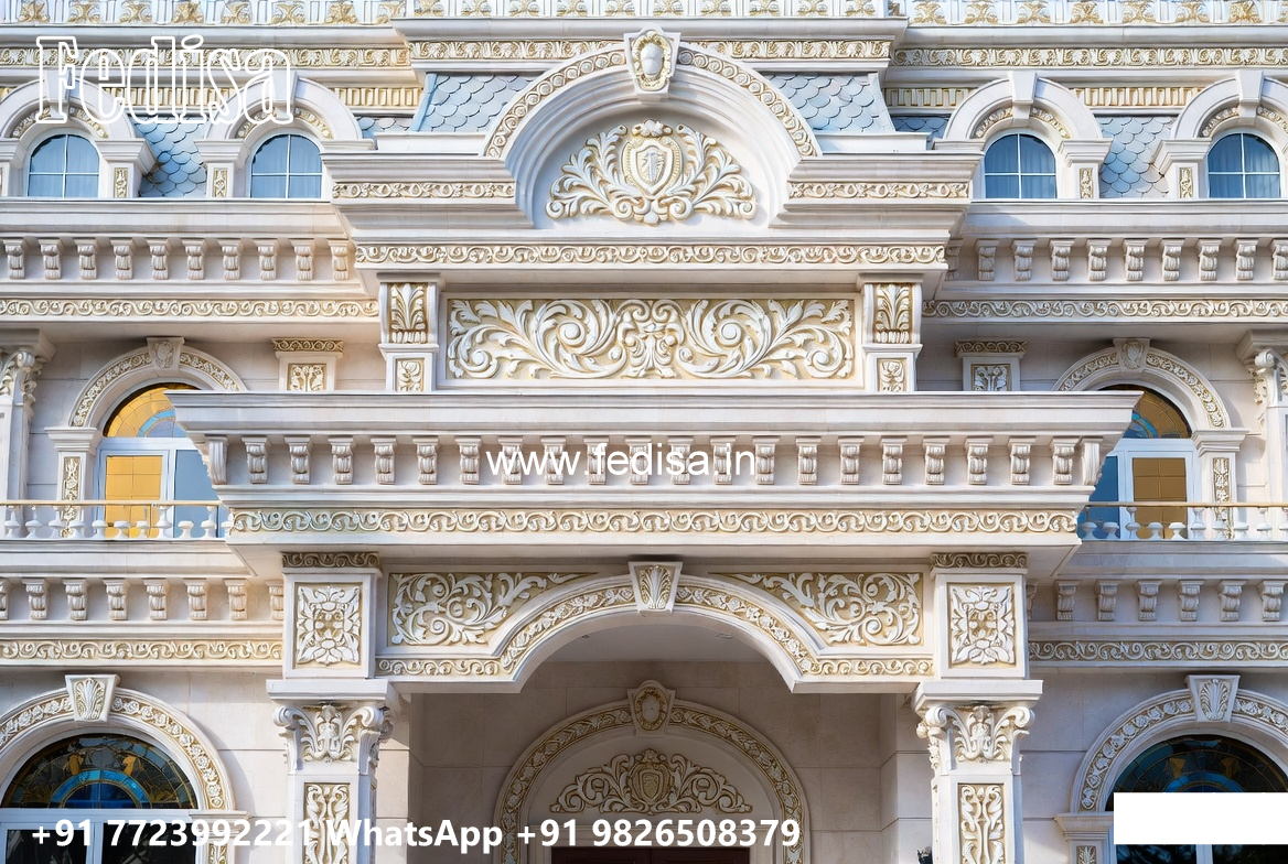 Classic House Design with Beautiful Exterior Gardens No-739