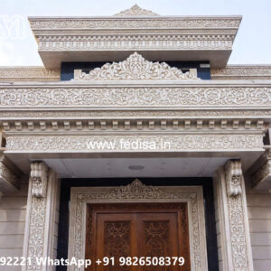 Classic Villa Design with Decorative Pillar Details No-764