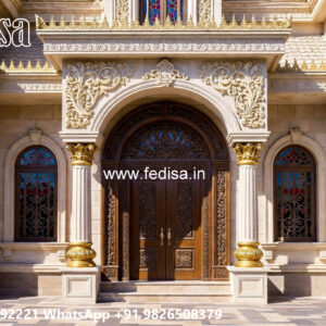 Classic Villa Design with Decorative Wooden Details No-818