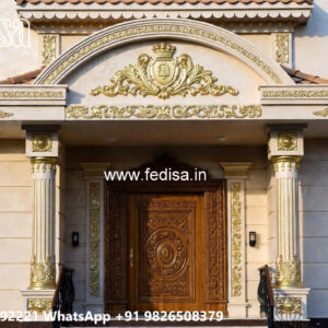 Classic Villa Design with Beautiful Garden Pathways No-845
