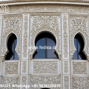 Classic Villa Design with Elegant Entrance Gate Ideas No-879