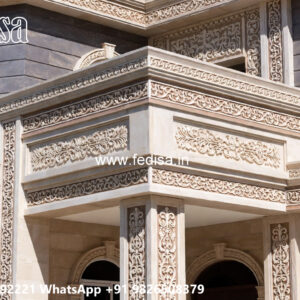 Classic Villa Design with Stylish Front Garden No-893
