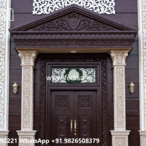 Classic House Design with Decorative Iron Railings No-1136