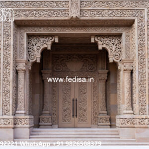Classic House Design with Luxury Exterior Landscaping No-1181