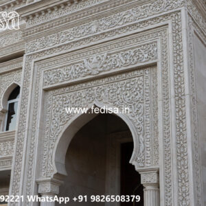Classic Villa Design with Beautiful Front Yard Ideas No-1247