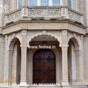 Classic Villa Design with Decorative Iron Railings No-1256
