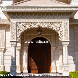 Classic Villa Design with Decorative Wooden Details No-1268