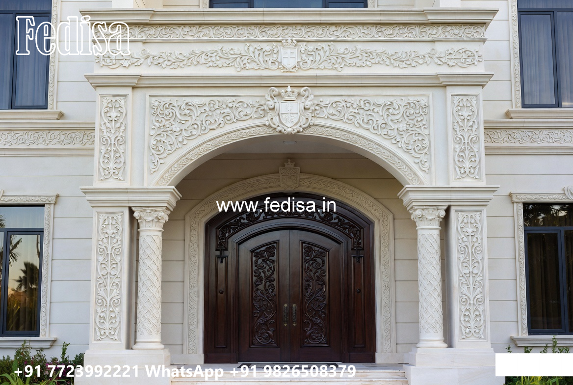 Classic Villa Design with Luxury Exterior Landscaping No-1269