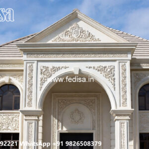 Classic Villa Design with Beautiful Balcony Railings No-1273