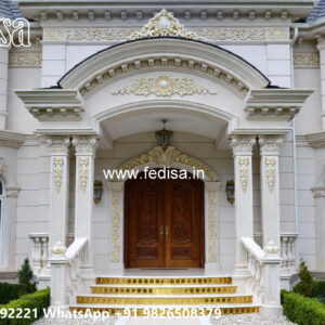 Classic Villa Design with Elegant Outdoor Garden No-1313