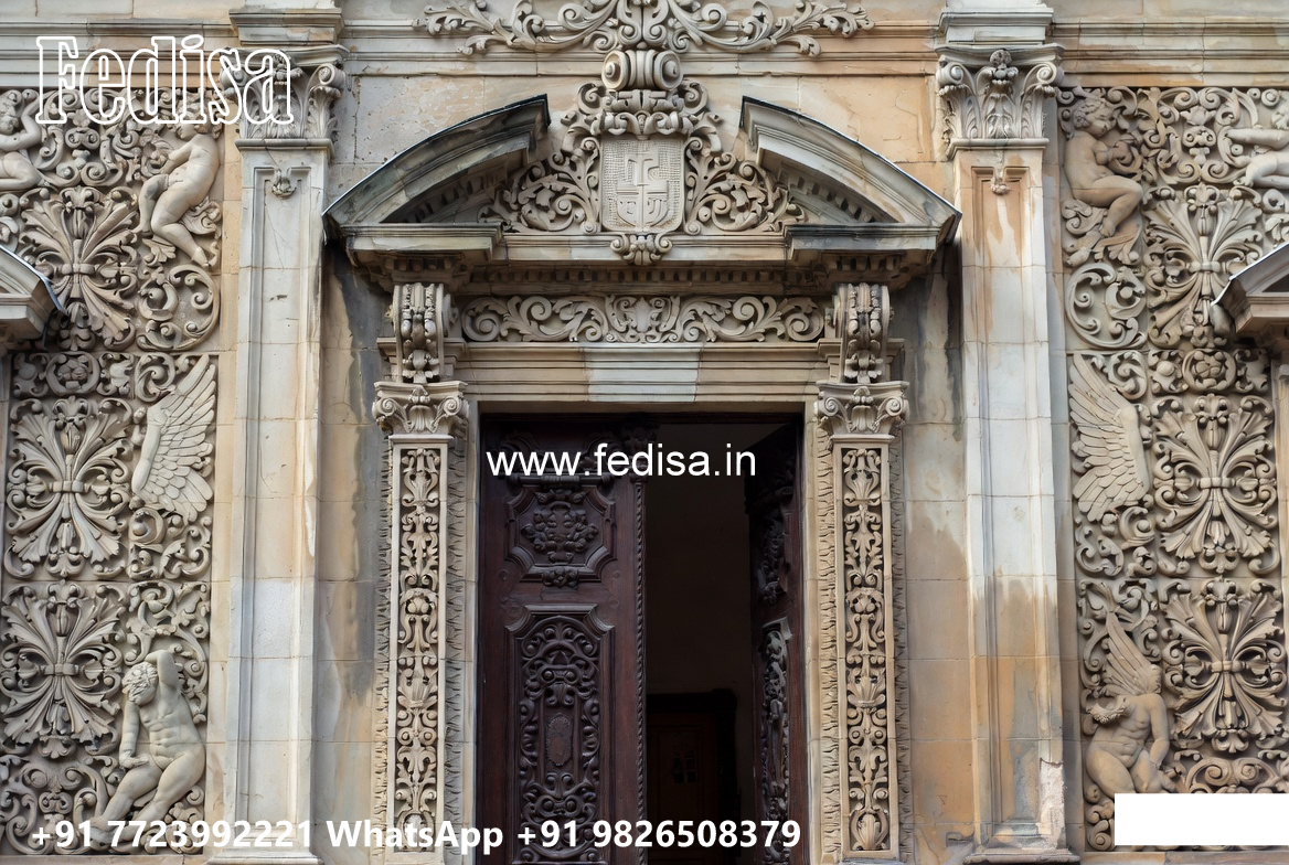 Classic Villa Design with Stylish Front Garden No-1343