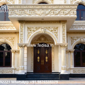 Classic House Design with Decorative Pillar Concepts No-1523