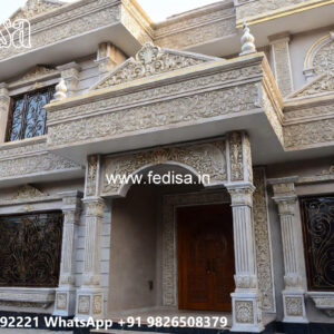 Classic House Design with Elegant Front Yard Ideas No-1548