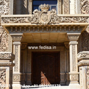 Classic House Design with Beautiful Stone Cladding No-1567