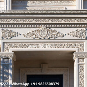 Classic Villa Design with Decorative Wooden Details No-1718