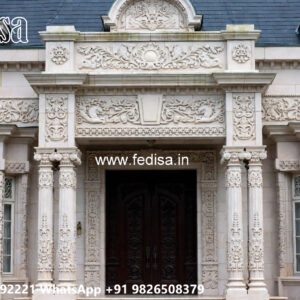 Classic Villa Design with Elegant Decorative Pillars No-1759
