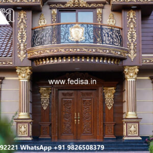 Luxury House Design with Grand Entrance and Elevation No-1808