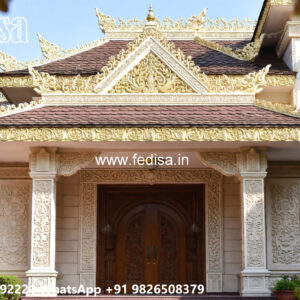 Luxury House Design with Wooden and Marble Finishes No-1821