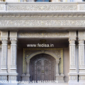 Classic House Design with Elegant Exterior Lighting No-2049