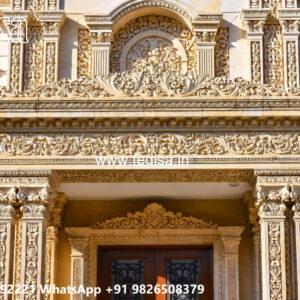 Classic Villa Design with Decorative Pillar Details No-2114