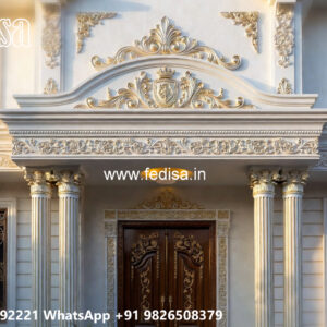 Classic Villa Design with Decorative Wooden Details No-2168