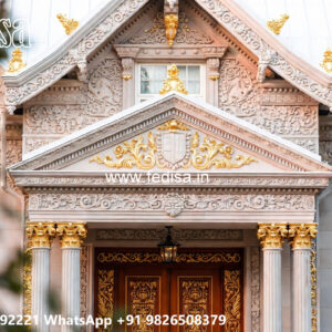 Classic Villa Design with Beautiful Balcony Railings No-2173