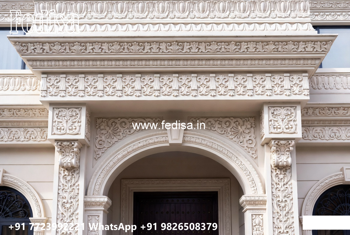Classic Villa Design with Decorative Architectural Features No-2203