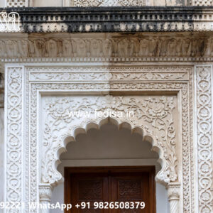 Classic Villa Design with Decorative Stone Cladding No-2224