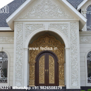 Luxury House Design with Grand Entrance and Elevation No-2258