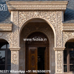Classic House Design with Beautiful Garden Landscape No-2421