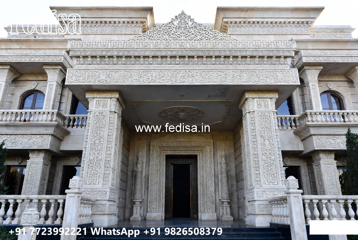 Classic House Design with Beautiful Stone Cladding No-2467