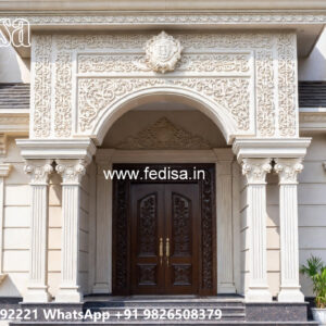 Classic House Design with Elegant Balcony Railings No-2507